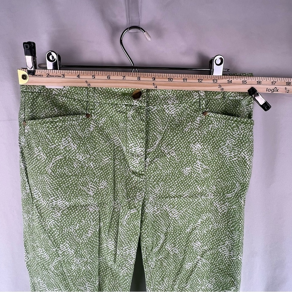 Charter Club Modern - Women’s Pants - Size 6 - Green and White Pattern - Picture 4 of 10